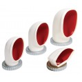 COWL VENT WHITE PVC RED INTERIOR REMOVABLE 4 SIZES